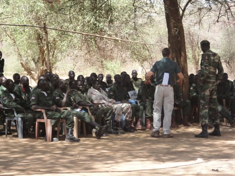 BLI teaching laws of armed conflict to SPLA